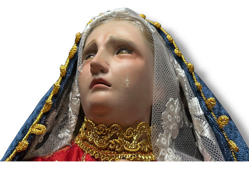 Virgen De Los Dolores Para Vestir Talla En Madera 50cm