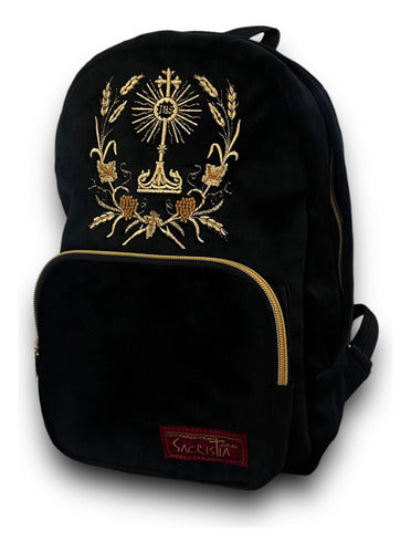 Mochila Mini Sacristía Bordada Eucaristia