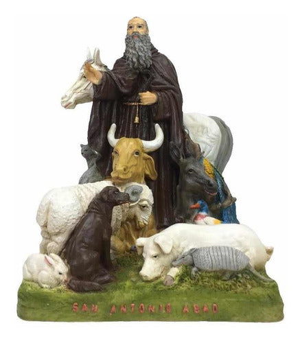 San Antonio Abad 24cm Patrono De Los Animales