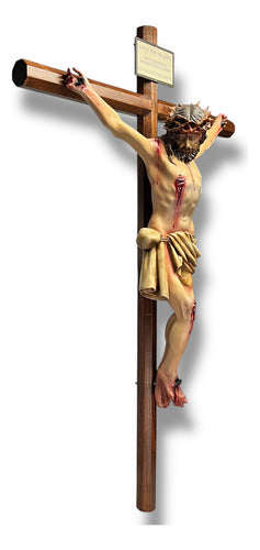 Crucifijo O Cristo Muerto Con Cruz Octagonal 90cm