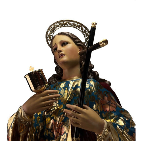 María Magdalena 150cm Estofada En Hoja De Oro