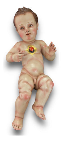 Niño Dios O Niño Jesús Talla En Madera Cedro Rojo 30cm