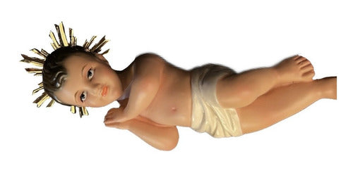 Niño Dios De Belén 15cm Con Aureola
