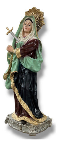 Virgen De Los Dolores O Dolorosa En Resina 30cm