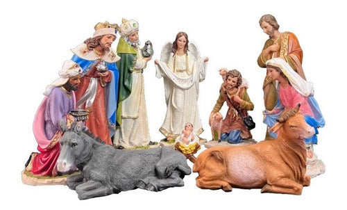 Nacimiento 11 Piezas 40cm En Resina Hecho En Mexico