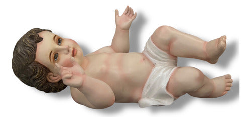 Niño Dios Talla En Madera De Cedro Rojo 22cm