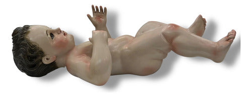 Niño Dios O Niño Jesús Talla En Madera Cedro Rojo 30cm