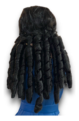 Peluca O Cabellera Sintética Para Imágenes Religiosas 80cm