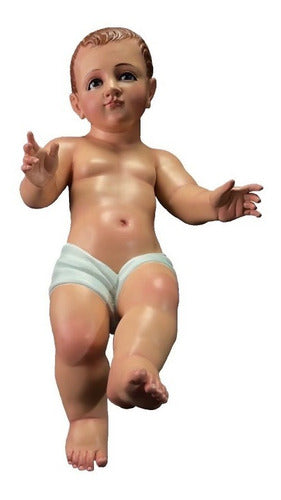Niño Dios 55cm Policromía Al Óleo