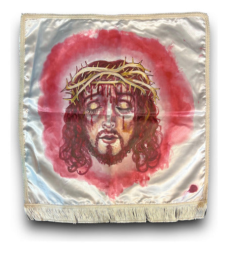 Velo De La Veronica O Santa Faz Pintada A Mano