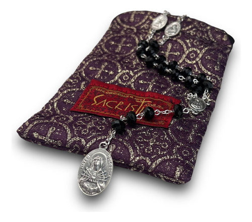Rosario De La Virgen Dolorosa O 7 Dolores De Maria Negro