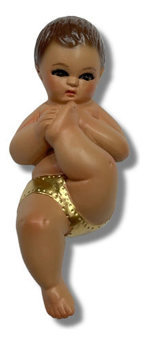 Niños Dios Pasta Fina 10cm Piernita Levantada