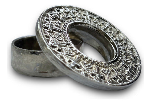 Teca O Relicario Redondo Con Cruces (porta Reliquia Santos)