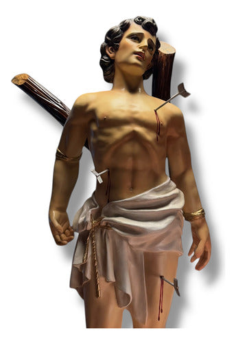 Escultura De San Sebastián Martir O Sebastián De Milán 140cm