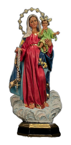 Virgen Del Rosario Con Accesorios 124cm