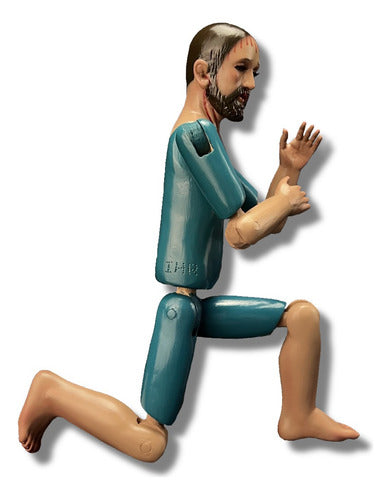 Jesús De Nazareno Articulado En Madera  Para Vestir 31cm