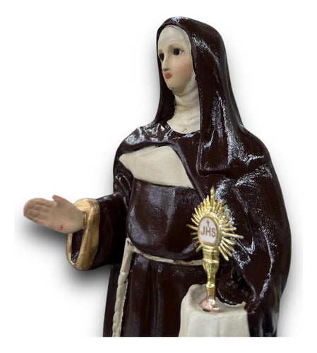 Escultura Santa Clara De Asis 21cm