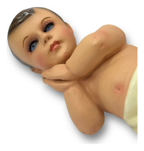 Niño Dios De Belén Tallado En Madera 13.5cm