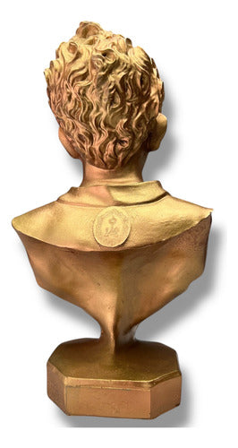 Busto Carlo Acutis Terminado Tipo Cobre 20cm