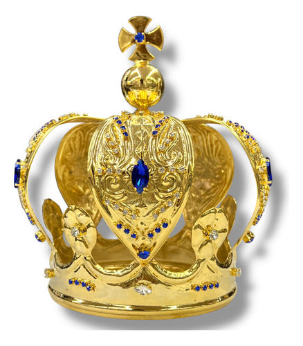 Corona Imperial #12 Elaborada En Latón Con Baño De Oro