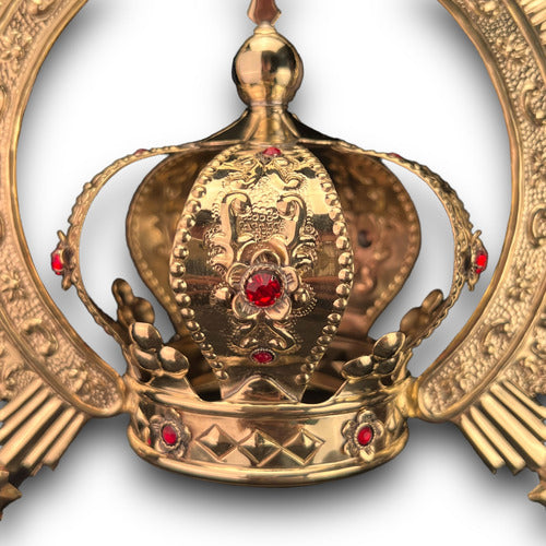 Corona Imperial Con Resplandor #7 Latón