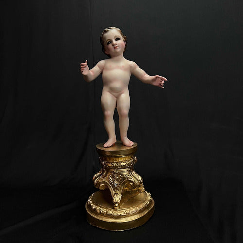 Niño Jesús De Pie 38cm Con Base Desmontable