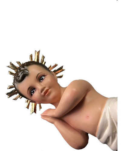 Niño Dios De Belén 15cm Con Aureola