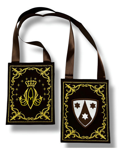 Escapulario Virgen Del Carmen Grande 12cm X 15cm