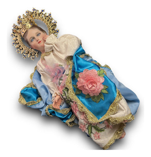 Divina Infantita Bruñida, Barroca Con Accesorios 58cm