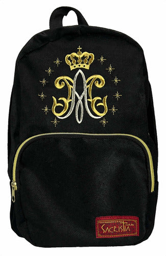 Mochila Mini Sacristía Bordada Mariana