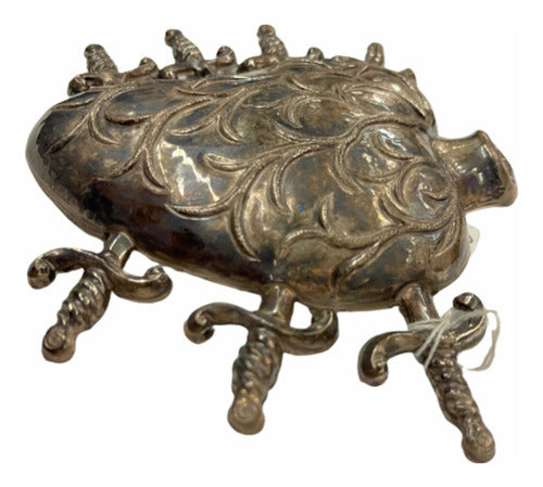 Corazón De Plata 7 Dagas Dolores 12 X 13 Cm