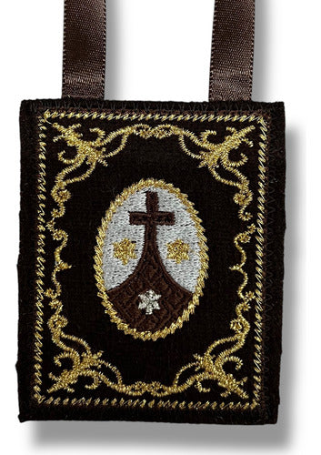 Escapulario Virgen Del Carmen Chico 6cm X 7.5cm