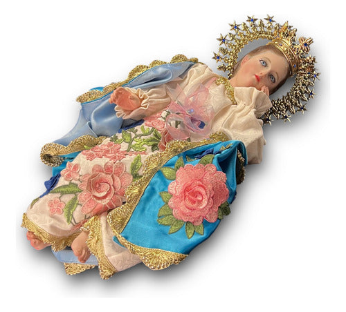 Divina Infantita Bruñida, Barroca Con Accesorios 58cm
