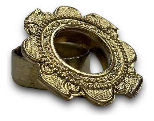 Teca O Relicario De Cruz Con Trébol (porta Reliquia Santos)