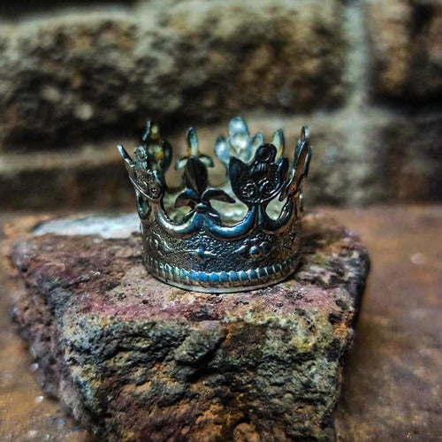 Corona Reinal Miniatura De Plata .925 Figuras De 20 A 30cm