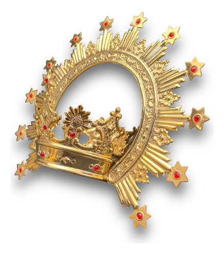 Corona Reinal Con Resplandor #6 Bañada En Oro