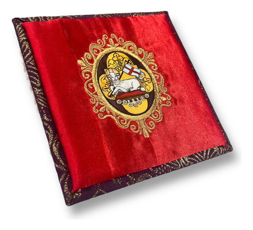 Palia Litúrgica Bordada Pintada A Mano Sacristia Cordero