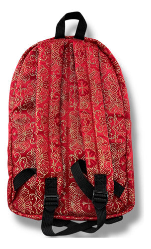 Mochila Sacristía Bordada Tres Corazones Barroca