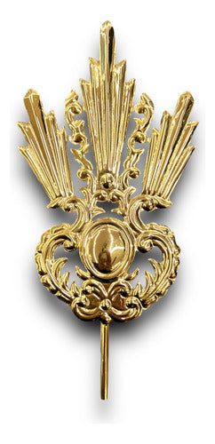 Juego De 3 Potencias Baño De Oro 15cm