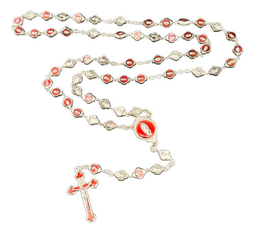 Rosario Virgen De Guadalupe Y Sñr. Misericordia Esmaltado