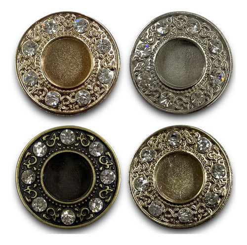 Teca O Relicario Con Cristales (porta Reliquia Santos)